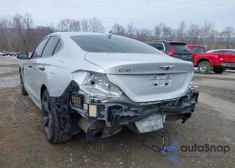 2019 Genesis G70 3.3T Advanced z USA, uszkodzony, nr VIN KMTG34LE8KU031773